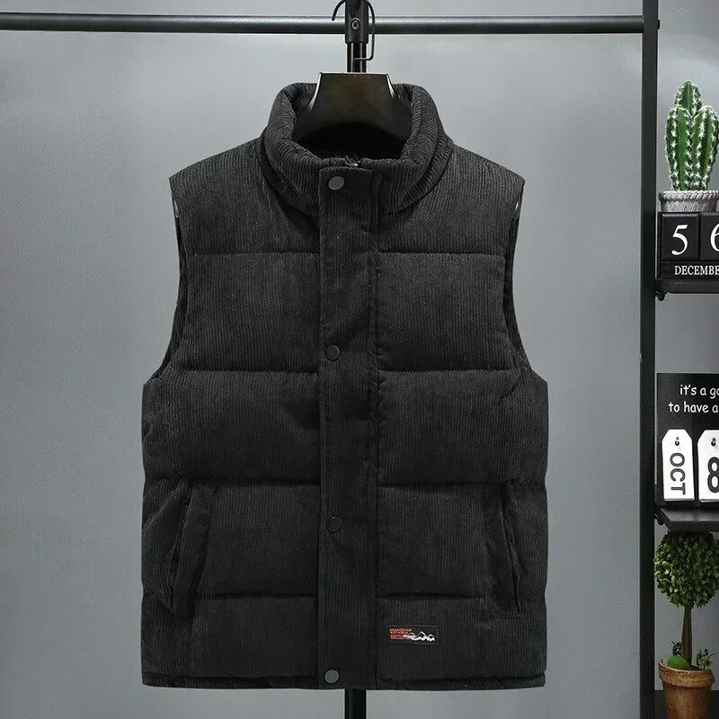 DAMIAN - Warm ribfluwelen vest