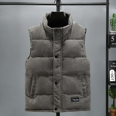 DAMIAN - Warm ribfluwelen vest