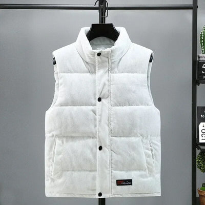 DAMIAN - Warm ribfluwelen vest