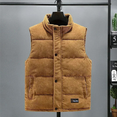 DAMIAN - Warm ribfluwelen vest