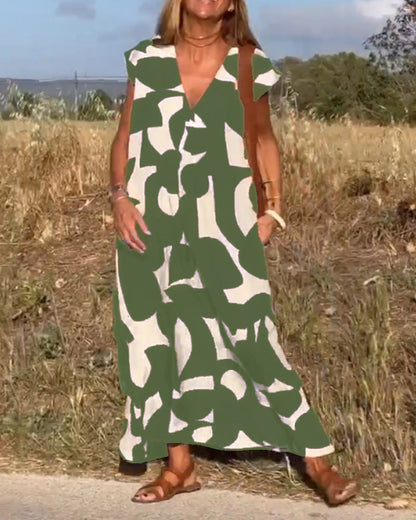 Marina - Elegante zomerjurk met print