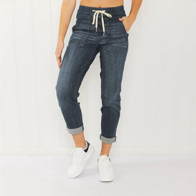 Melanie - Soepele denim broek