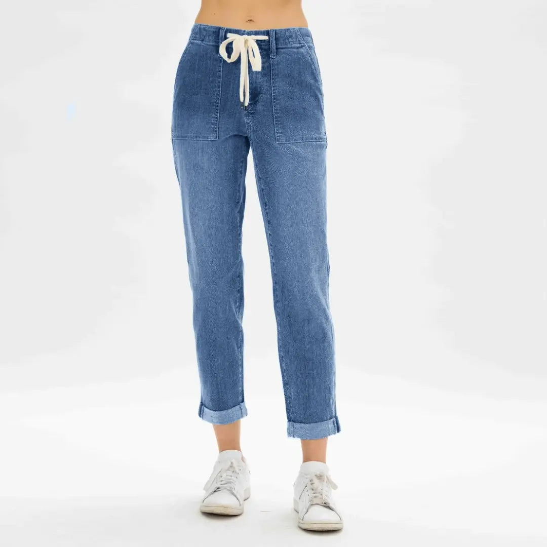 Melanie - Soepele denim broek