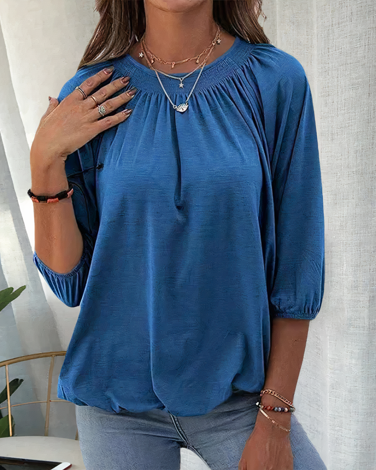 ESTELLE - Stijlvolle blouse met 3/4 mouwen