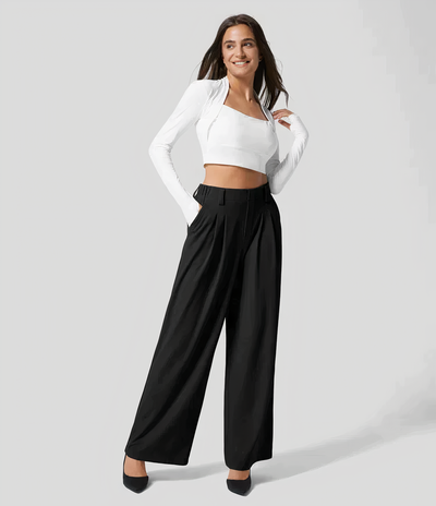 Georgia - Losse broek met hoge taille