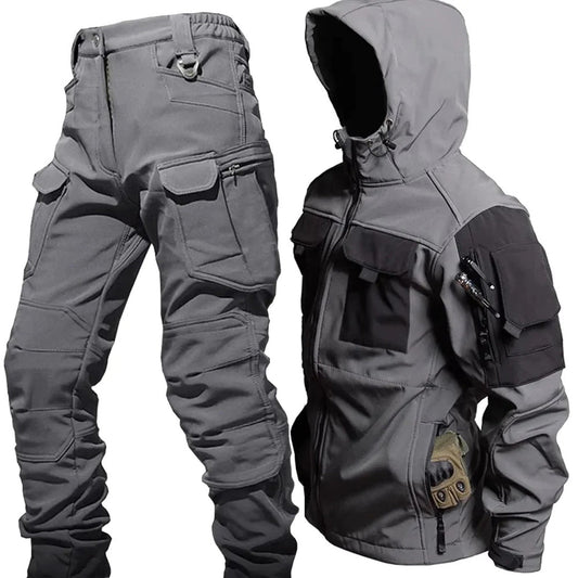 LOUIS - Hooded jas en cargo broek set