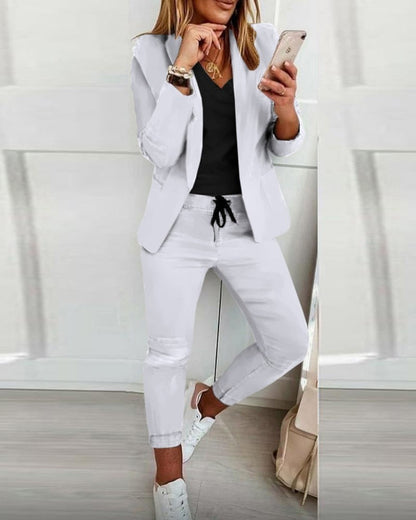 SANNA - Zomerse blazer en broek als set