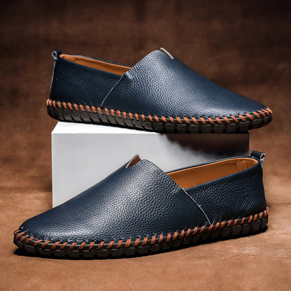 ZachteTred Ivoor Elegance - Premium Leren Moccasins voor Stijlvolle Heren