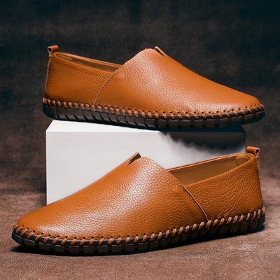 ZachteTred Ivoor Elegance - Premium Leren Moccasins voor Stijlvolle Heren