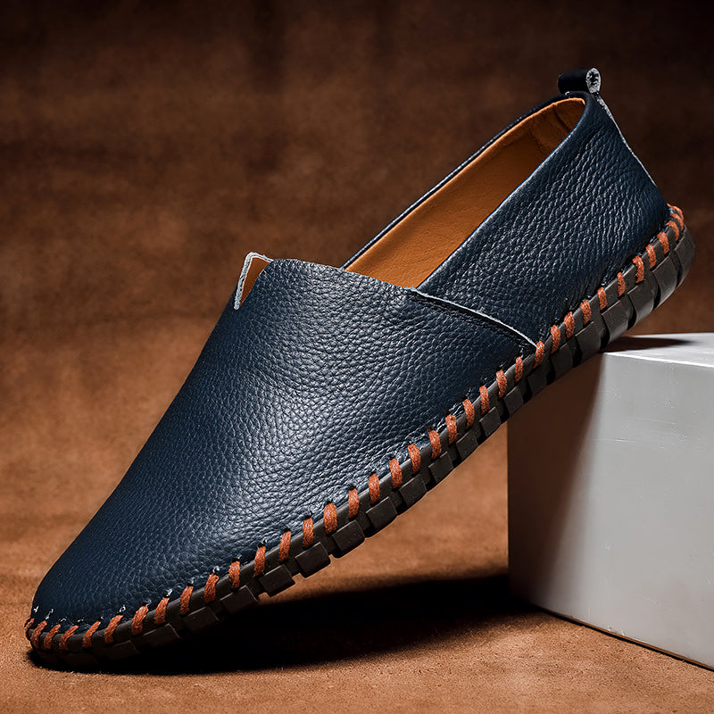 ZachteTred Ivoor Elegance - Premium Leren Moccasins voor Stijlvolle Heren