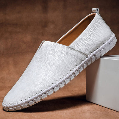 ZachteTred Ivoor Elegance - Premium Leren Moccasins voor Stijlvolle Heren