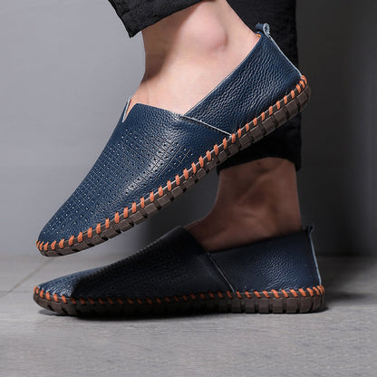 ZachteTred Ivoor Elegance - Premium Leren Moccasins voor Stijlvolle Heren