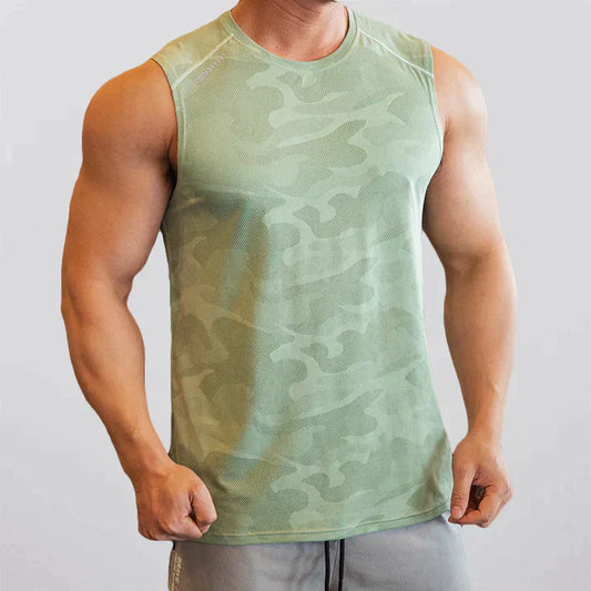 CamouDry - Sneldrogende tanktop in camouflagekleuren