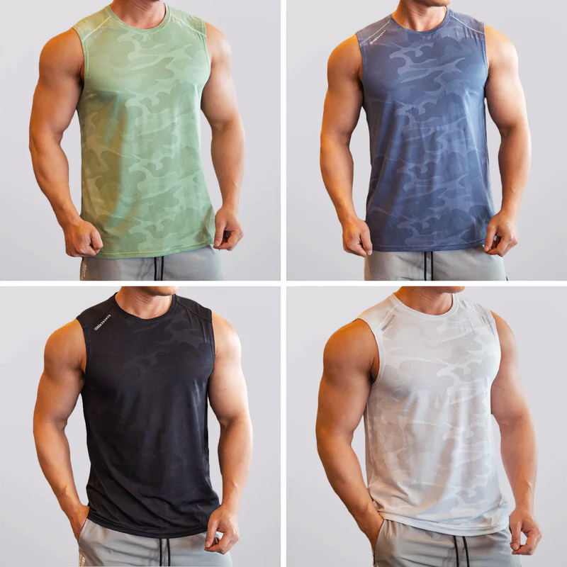 CamouDry - Sneldrogende tanktop in camouflagekleuren