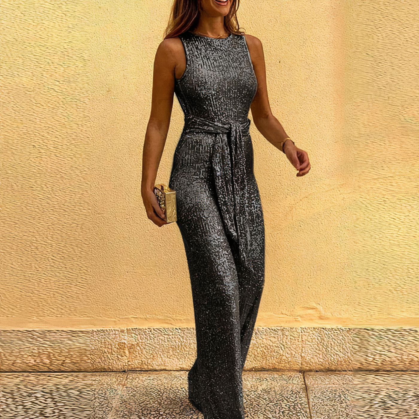 MONICA - jumpsuit met glitters