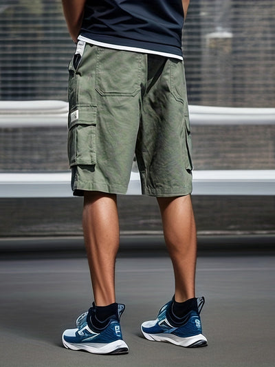 Casual heren cargo shorts met meerdere zakken