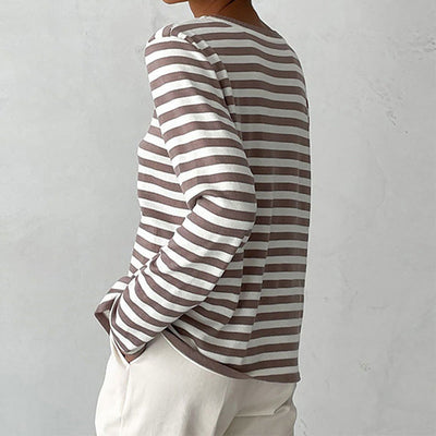 EleganceStripe Shirt Lange Mouw