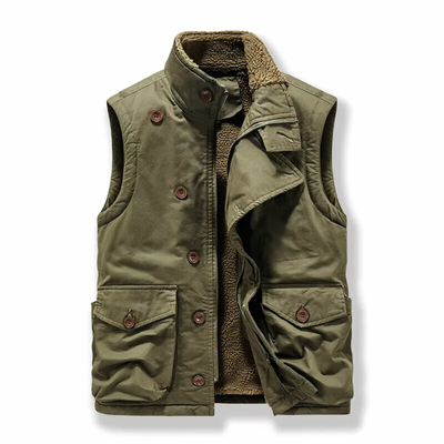 NICHOLAS - Fleece linde militair vest