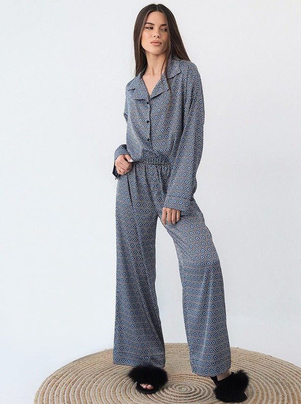 Verita - Comfortabele pyjama met lange mouwen en print