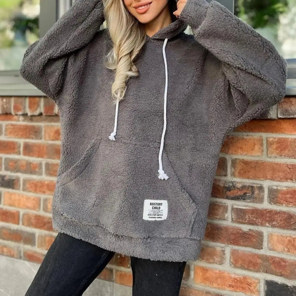 RACHEL - Modieuze pluche hoodie