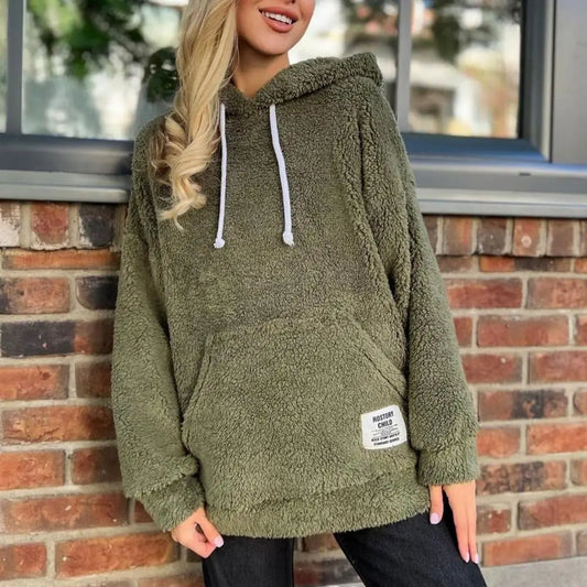 RACHEL - Modieuze pluche hoodie