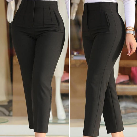 Allegra broek - damesbroek met hoge taille en slim-fit pasvorm voor een elegante look