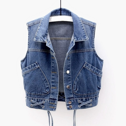 Caroline - Klassiek Denim Vest