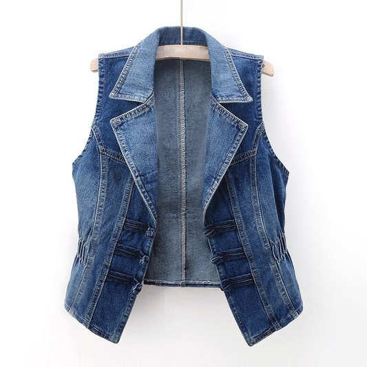 Leila - Klassiek Denim Vest