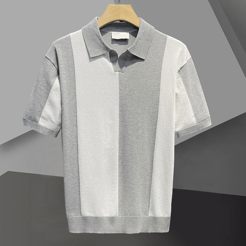 Vincero Heren Gebreid Poloshirt