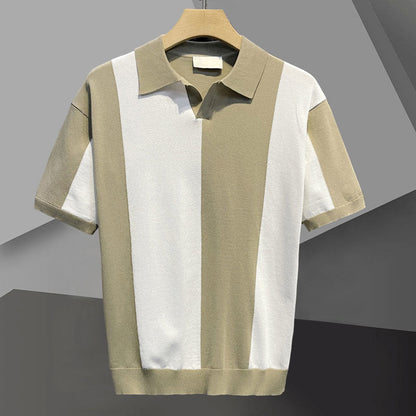 Vincero Heren Gebreid Poloshirt