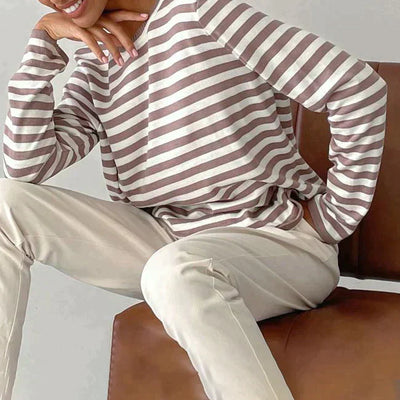 EleganceStripe Shirt Lange Mouw