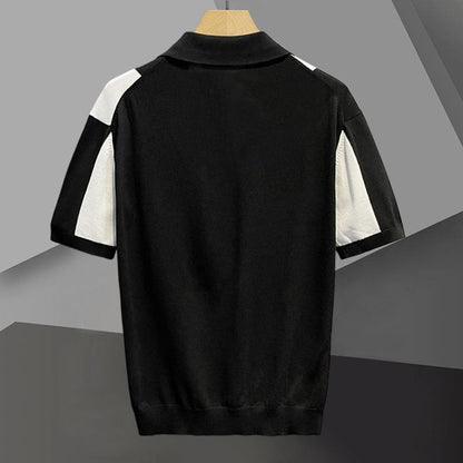 Vincero Heren Gebreid Poloshirt