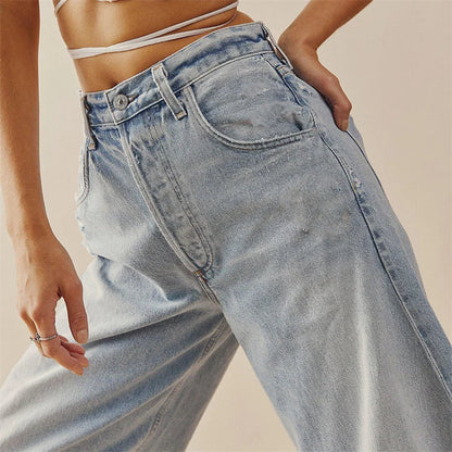 Lara - Uitlopende jeans met hoge taille