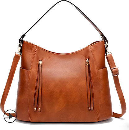 Gesina - Stijlvolle vintage leren tas