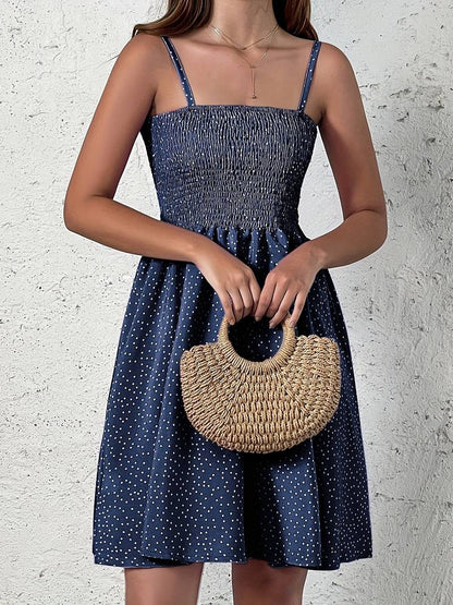 Wilhemina - Polka Dot Smock Jurk