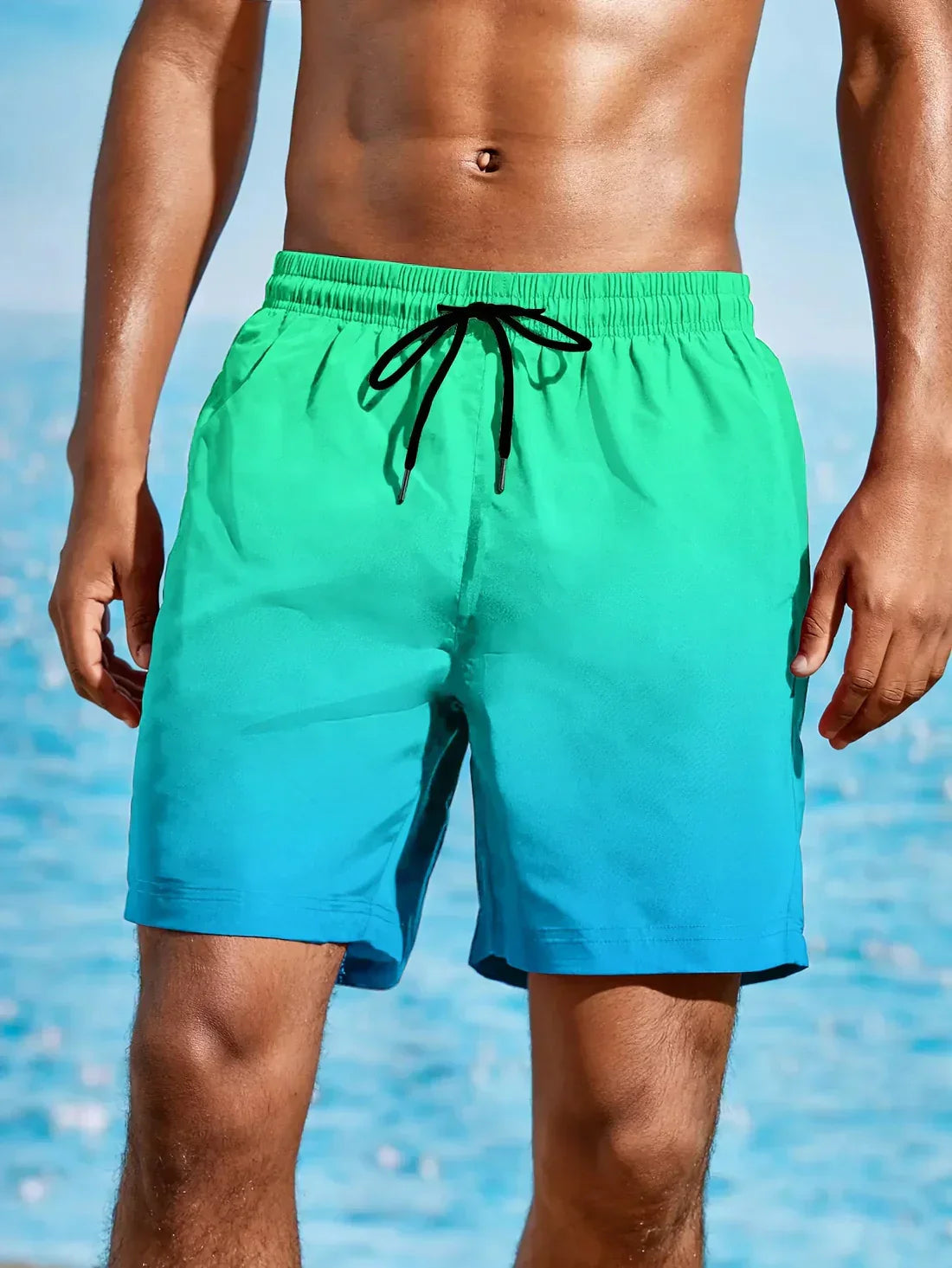 Leo - Strandshort met kleurverloop