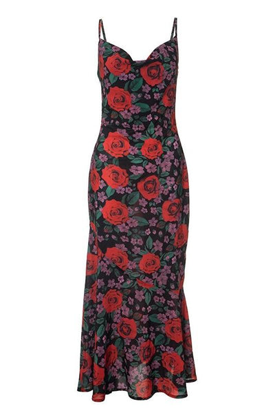 Ady Maxi Slip Dress met bloemenprint