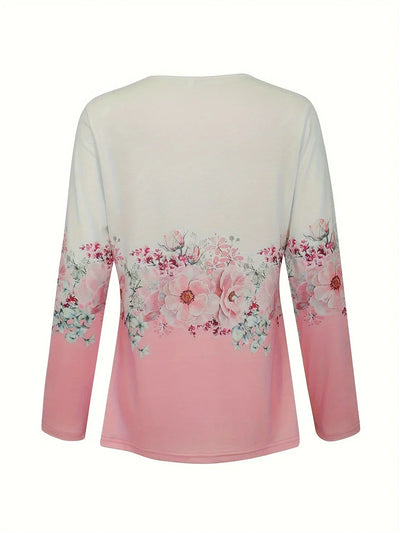 Sissy - T-shirt met bloemenmotief en kanten details