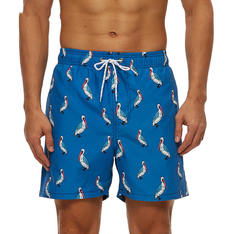 Strandshort Herenbroek Vijfpuntsblauw