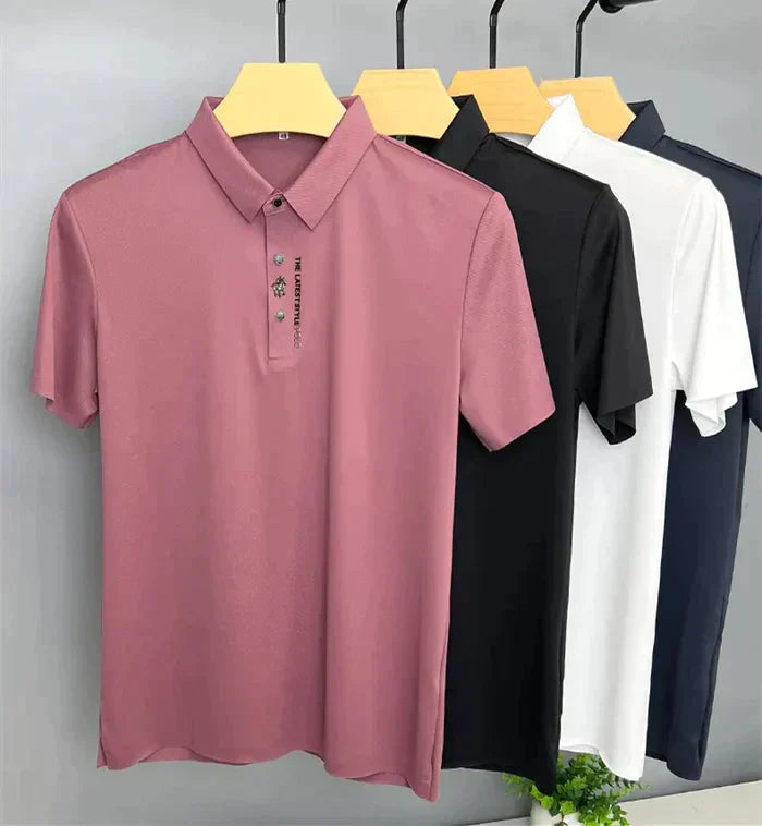 Maruius - Poloshirt met gespierde pasvorm