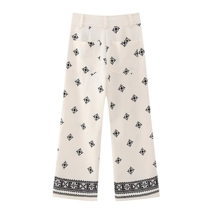 JULIETA - Broek met print