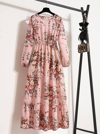 Abella - Bohemian maxi jurk met bloemenprint