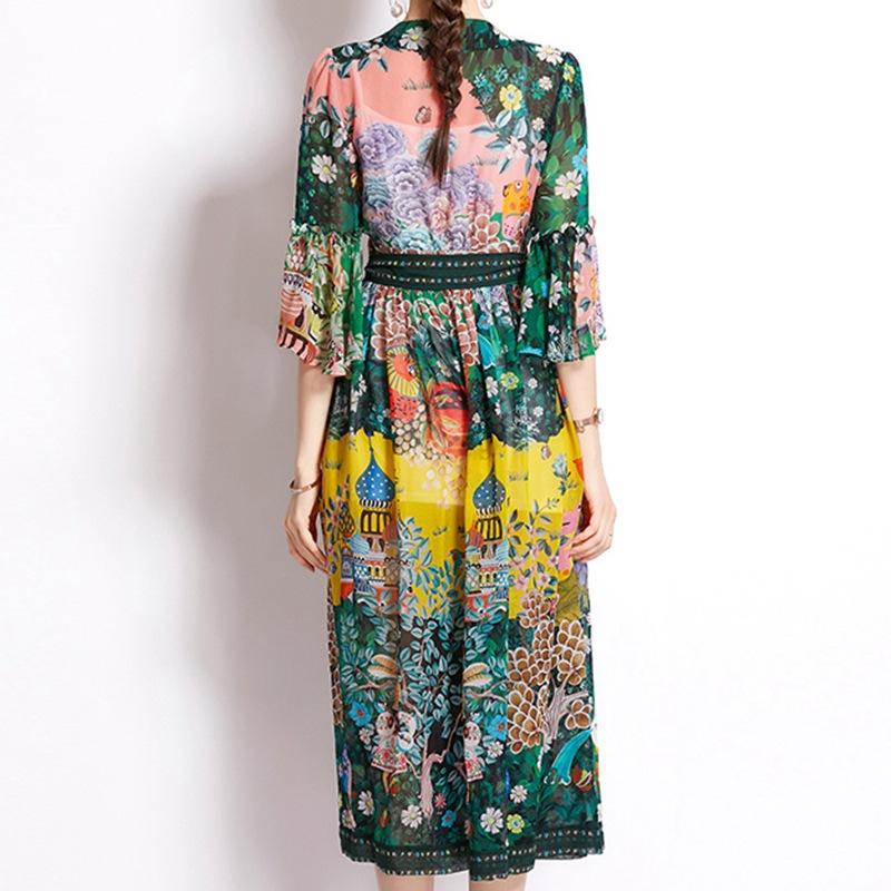 Virana - Vintage chiffon jurk