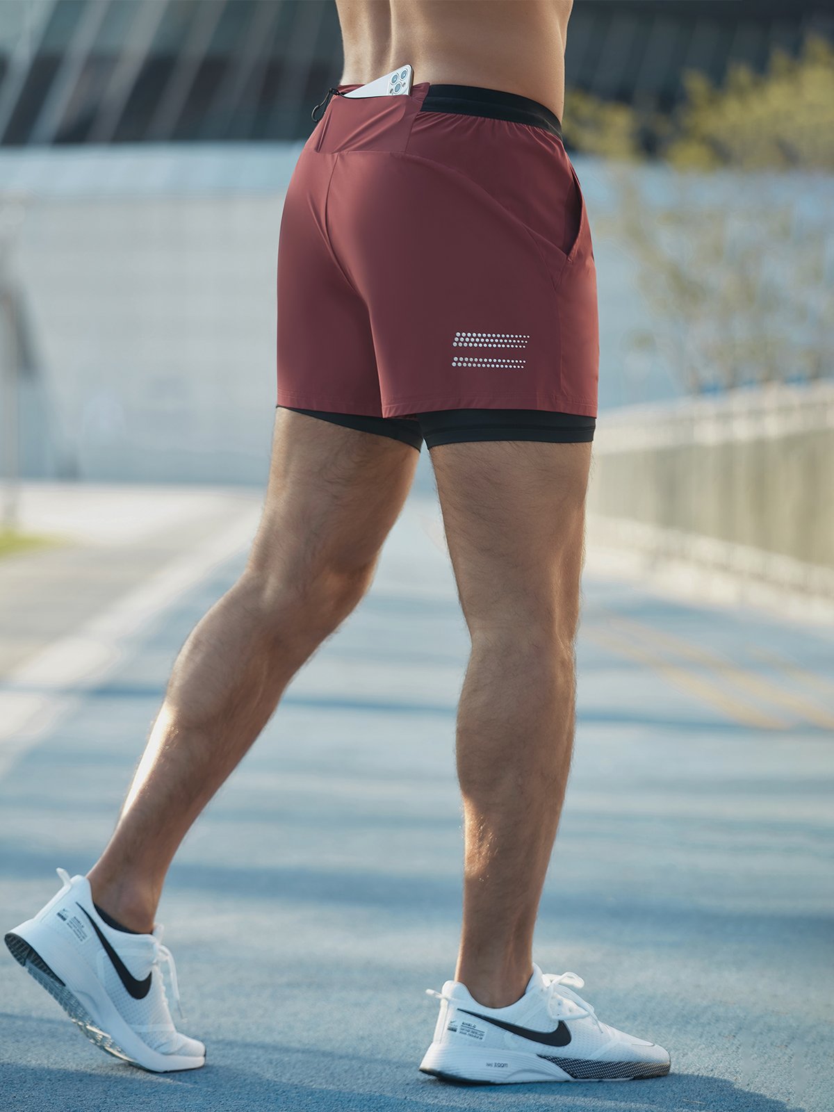 Pace Breaker 2-in-1 gevoerde short