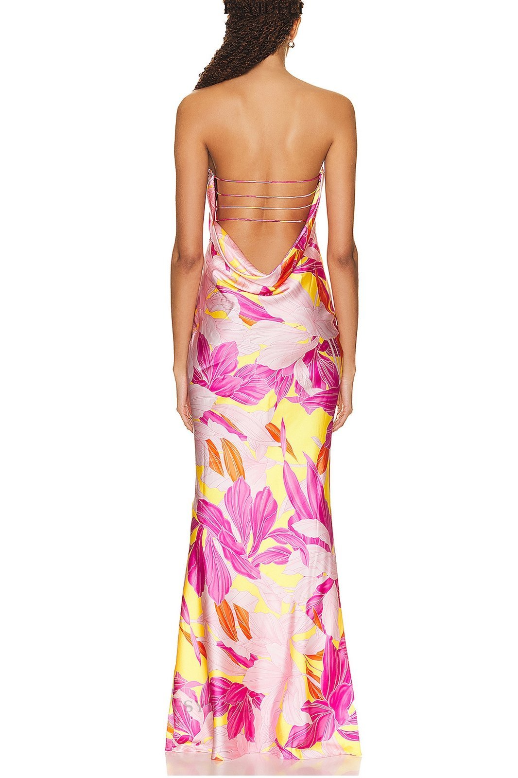 Marjo strapless maxi kokerjurk