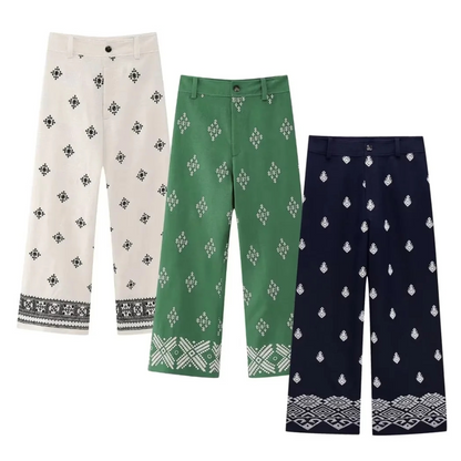 JULIETA - Broek met print