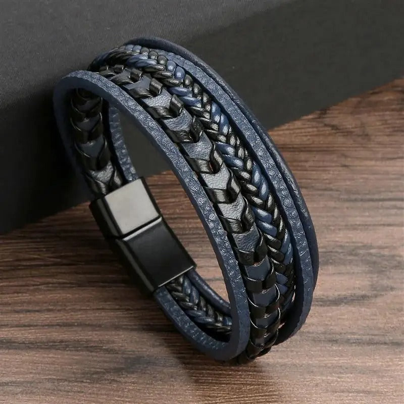 Timeless Vintage - Luxe lederen armband