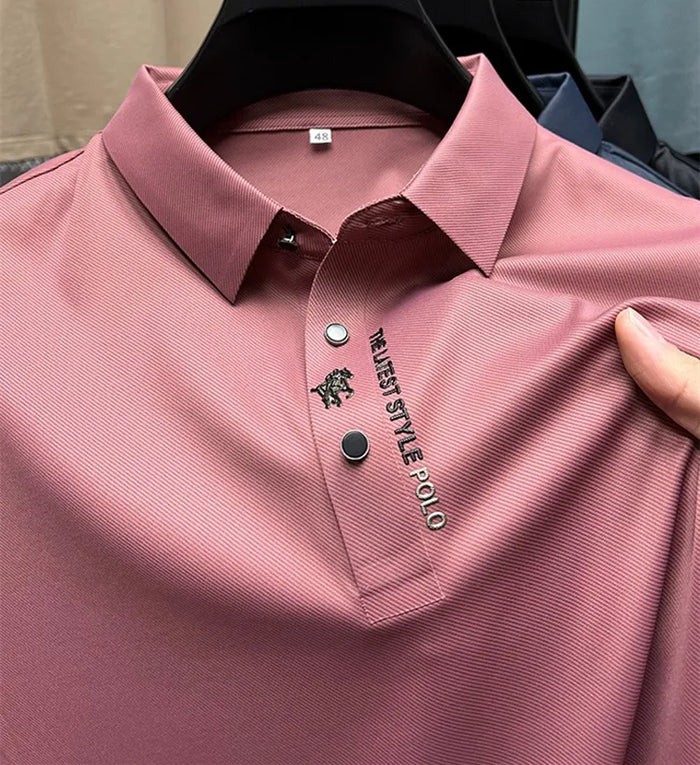 Maruius - Poloshirt met gespierde pasvorm