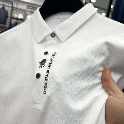 Maruius - Poloshirt met gespierde pasvorm