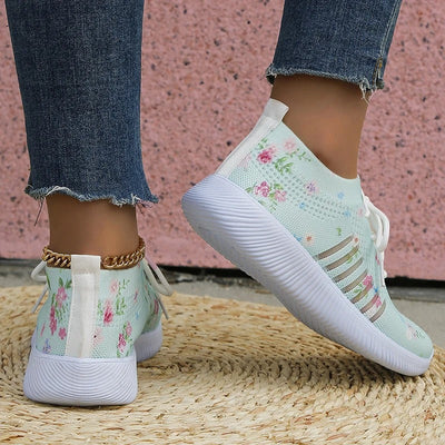 Amelia - Gebreide sneakers met print